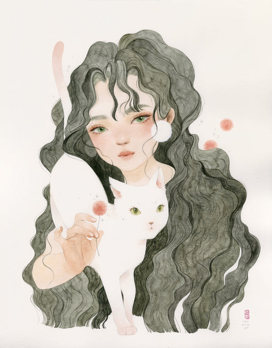 'BLUSH AND BLOOM' ORIGINAL WATERCOLOR