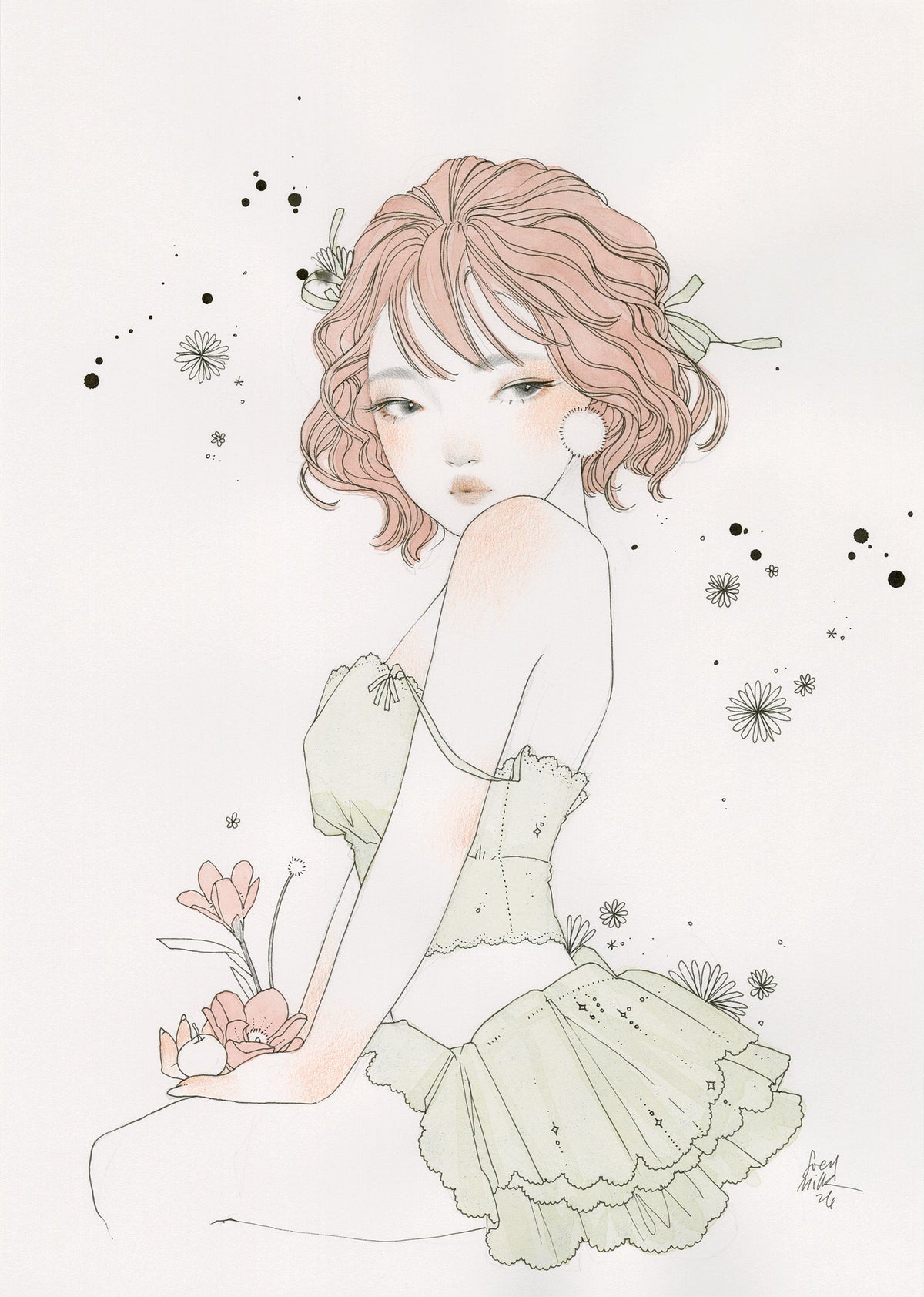 'ELODIE' ORIGINAL DRAWING