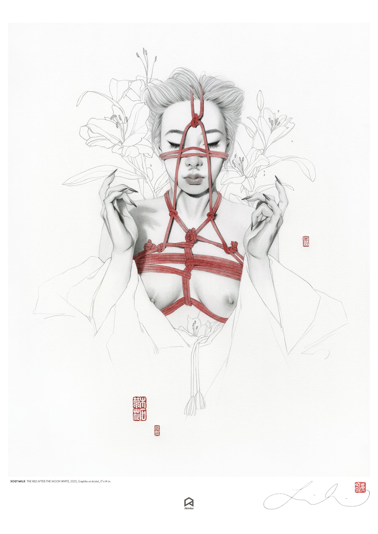 'THE RED AFTER THE MOON WHITE' OPEN EDITION