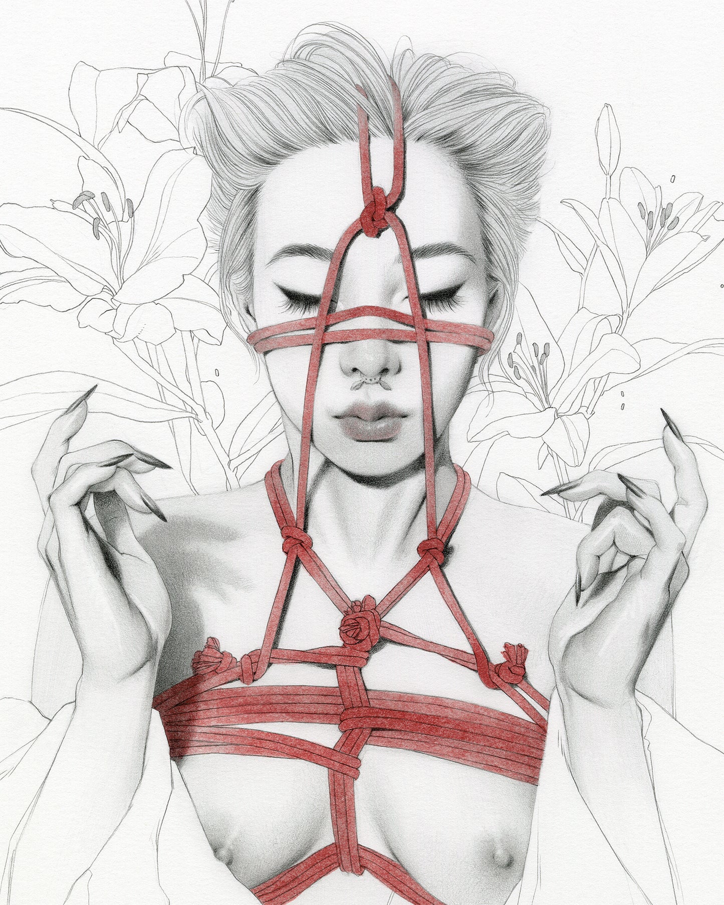 'THE RED AFTER THE MOON WHITE' OPEN EDITION