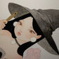 'LOVE POTION AND SKELETON CATS' ORIGINAL WATERCOLOR